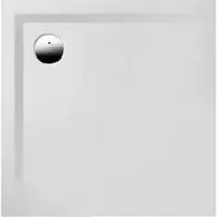 Hoesch Mineralguss-Duschwanne Muna Solique 90x90x3cm, weiß, ohne Antirutsch