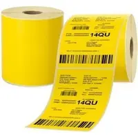 Böttcher-AG Thermoetiketten für Zebra, gelb, 102 x 210 mm, Kern 25 mm, 210 Stück, Thermodirekt