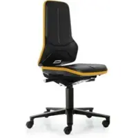 BIMOS Arbeitsstuhl ESD Neon 2, orange Sitzhöhe 450-620 mm mit Rollen, ohne