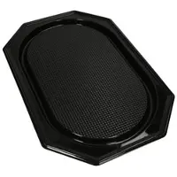 Papstar Starpak 10 Servierplatten, PET schwarz