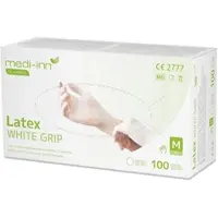 BODY PRODUCTS 1000 Latexhandschuhe Medi-Inn White Grip - puderfrei - weiss - unsteril - Gr. S