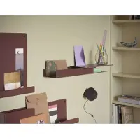 Muuto Folded Shelves Platform 62x5,4 Black - , Schwarz, Kunststoff
