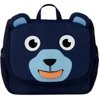 Affenzahn - Kid's Toiletry Bag Bär - Kulturbeutel Gr 2 l blau