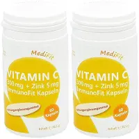 Apofit arzneimittelvertrieb gmbh Vitamin C 300 mg+Zink 5 mg ImmunoFit Kapseln 2x 2x60 St