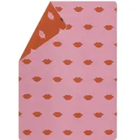David Fussenegger Wohndecke Silvretta 'Red Lips' 140 x 200 cm Rosa
