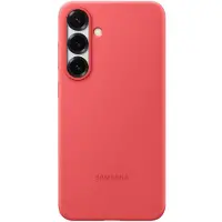Samsung Original Galaxy S25 Plus Hülle - Silikon - Backcover/Soft Case - Rot