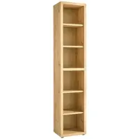 Die Möbelfundgrube Bücherregal Artisan Eiche 45 x 215 cm 6 Ablagefächer - RILEGA