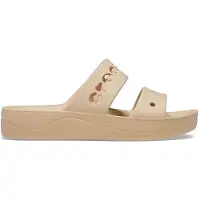 Crocs Baya Damen Flipflops Sandalen aus Kunststoff in Beige, Modell 208188212