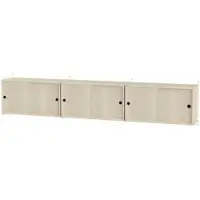 String Sideboard wandhängend Beige Esche