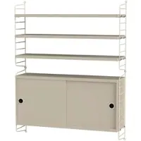 String Hängeschrank mit Ablage Beige Beige