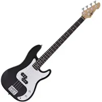 Gear4Music LA E-Bass von Schwarz