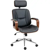 Vinsetto Bürostuhl-66L x 65B x 115-125H cm-Schwarz | Gr.: onesize