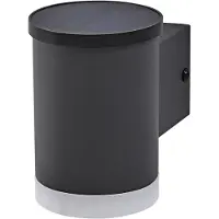 Osram LED-Solar-Außenwandleuchte ENDURA STYLE OXFORD, grafit OXFORD, alu / grau / zink, Edelstahl, Modern, Solarleuchte außen