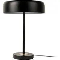 Leitmotiv - Tischleuchte Gold Disc - Schwarz - 30x30x40cm Tischlampe - Nachttischlampe, Wohnzimmer, Schlafzimmer