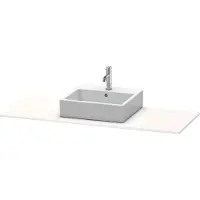 Duravit XSquare Konsole, 1 Ausschnitt rechts, 1400x16x550mm, XS060GR9090