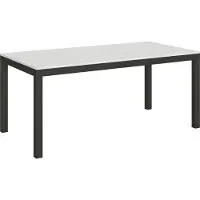 Itamoby Ausziehbarer Tisch 90x180/440 cm Everyday Evolution Gestell in Esche weiß und anthrazit