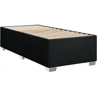 Syfax Bettgestell ohne Matratze Schwarz 80x200 cm Stoff