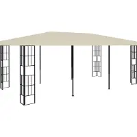vidaXL "im " Pavillon 3x6 m Creme - Pavillons & Partyzelte CC20144