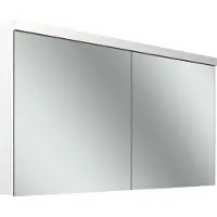Schneider LOW plus LED Spiegelschrank, 2 Türen 70/70cm, 1395x120x747mm, Beleuchtung oben