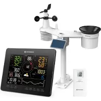 Bresser 4CAST MD Profi WLAN Wetterstation Funk mit 7 in 1 Außensensor