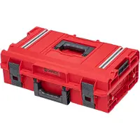 Qbrick System ONE 200 2.0 Technik RED ULTRA HD Custom Werkzeugkoffer modularer Organizer 585 x 385 x 190 mm 15,4 l stapelbar IP66