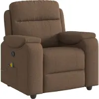 vidaXL "2026 MODERNE"Massagesessel/Relaxsessel - Modernes Design - TV-Sessel - Einzelsofa - Braun Stoff - Couchsessel CC6332618