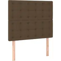 Syfax Kopfteil Dunkelbraun 100 x 5 x 118/128 cm Stoff