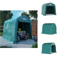 vidaXL Garagenzelt PVC 1,6x2,4 m Grün - Pavillons & Partyzelte