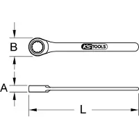 Ks Tools Ringschlüssel 964.1055 80mm Edelstahl 1950g
