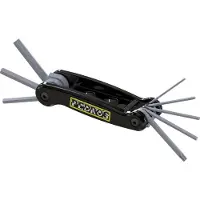 Pedro´s Multifunktionswerkzeug Folding Hex, 8 Funktionen, Schwarz