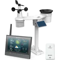 Bresser MeteoChamp HD Profi WLAN Wetterstation Funk mit 7 in 1 Außensensor