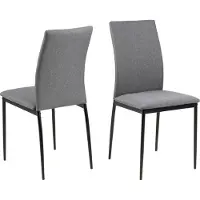 Ebuy24 (4er Set) Des Esszimmerstuhl grau.
