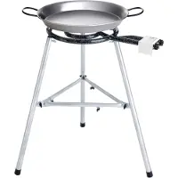 PAELLA WORLD Comfort Line Set 3 mit Brenner und Paella-Pfanne aus Stahl Ø 40/55 cm