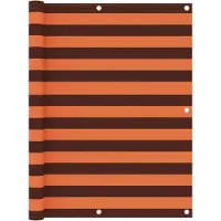 Syfax Balkon-Sichtschutz Orange und Braun 120x500 cm Oxford-Gewebe