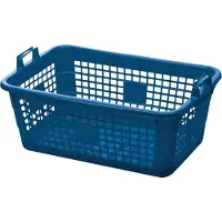 Lockweiler Tragekorb Polyethylen blau 45l 620x425x250mm - 390/62