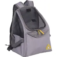 Nobby Paros, Weicher Haustierträger, Rucksack-Haustiertransportbox, Katze, Hund, 5 kg, Front- und Seitenlast, Grau