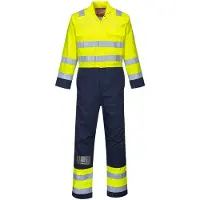 Portwest BIZ7 Warnschutz Anti-Static Bizflame Pro Overall Yellow/Navy Gr. M
