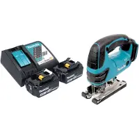 Makita DJV 180 RFX Akku Stichsäge 18 V 135 mm + 2x Akku 3,0 Ah + Ladegerät