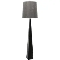 Elstead Lighting Zeitgenössische Stehleuchte Ascent Steel Schwarz 1 Licht E27