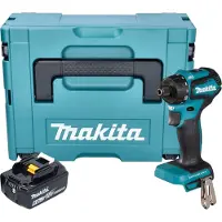 Makita DDF 083 G1J Akku Bohrschrauber 18 V 40 Nm 1/4'' Brushless + 1x Akku 6,0 Ah + Makpac - ohne Ladegerät