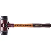 HALDER Schonhammer Durchmesser 50mm 1170g Simplex Gummi / schwarz mit Holzstiel - 3002050