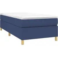 Syfax Boxspringbett mit Matratze Blau 90x190 cm Stoff