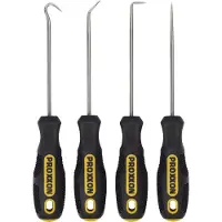 Proxxon Micro Spezial-Haken Set 4-teilig Winkelspitze, 2-K Griff, für KFZ