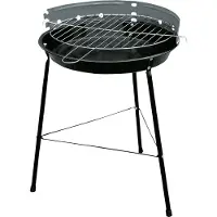 Floraland Runder Holzkohlegrill für den Garten, 32 cm