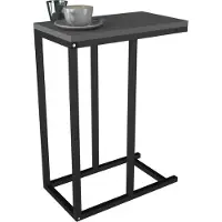 VCM Holz Beistelltisch | Couchtisch im schlichten Industriestyle | Maße ca. H. 63 x B. 26 x T. 46 cm | Wohnzimmertisch | Kaffeetisch - Insasi S