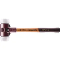 HALDER Schonhammer Durchmesser 50mm 1100g Simplex mit Holzstiel Super-Kunststoff weiß - 3007050