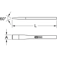 Ks Tools BRONZEplus Maurermeißel, 14x250mm ( 963.2445 )