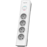 Philips SPN7040WA/60 Überspannungsschutz Weiß 4 Netzsteckdose(n) 2 m