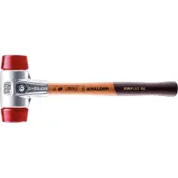 HALDER SIMPLEX Schonhammer Ø 40 mm Plastik rot mit Aluminiumgehäuse