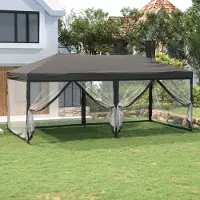 vidaXL "2026 Promotion" Partyzelt Faltbar mit Seitenwänden Anthrazit 3x6 m - Pavillons & Partyzelte CC32660